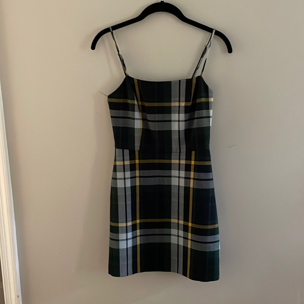 Plaid mini dress from Aritzia